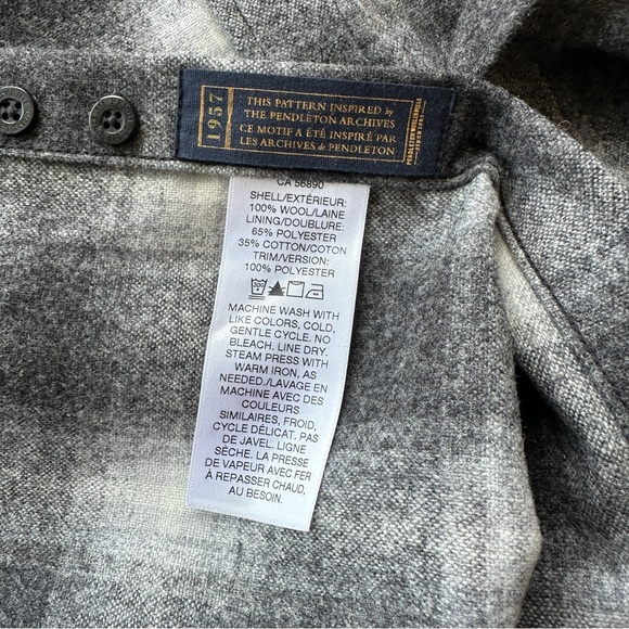 Pendleton Men’s Elbow Patch Trail Shirt 100% Wool, NWOT - Picture 5 of 7